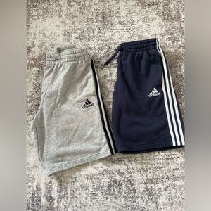 2 pairs of men’s adidas shorts size m